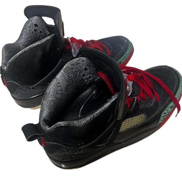 Nike Air Jordan SPIZIKE OG Black/Varsity Red/Green Men’s Size 13 - Picture 2 of 4
